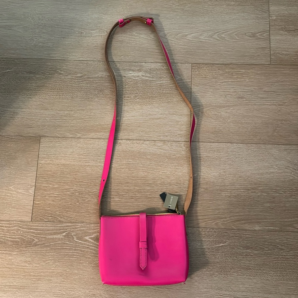 JCrew leather cross body bag